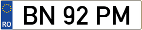 Truck License Plate